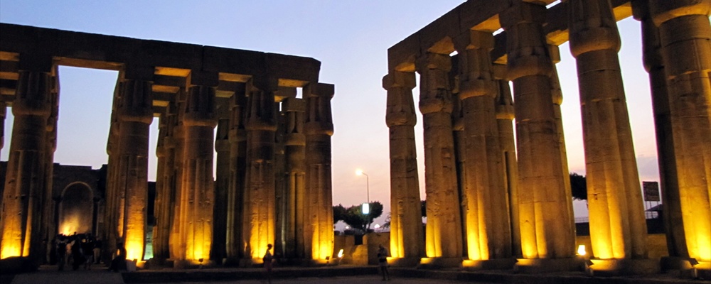 Luxor Temple at Night - Luxor, Egypt